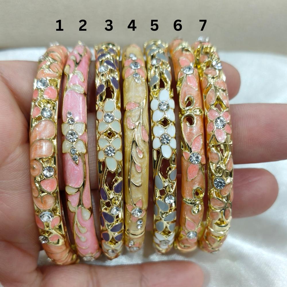 Peachy Blossom Bangles