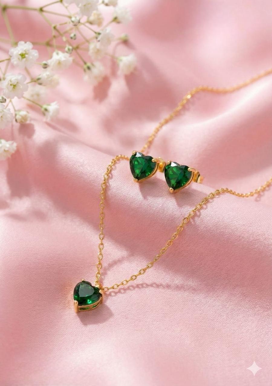 Emerald Heart Elegance Set