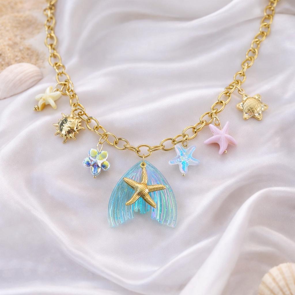 Sea Princess Charm Necklace