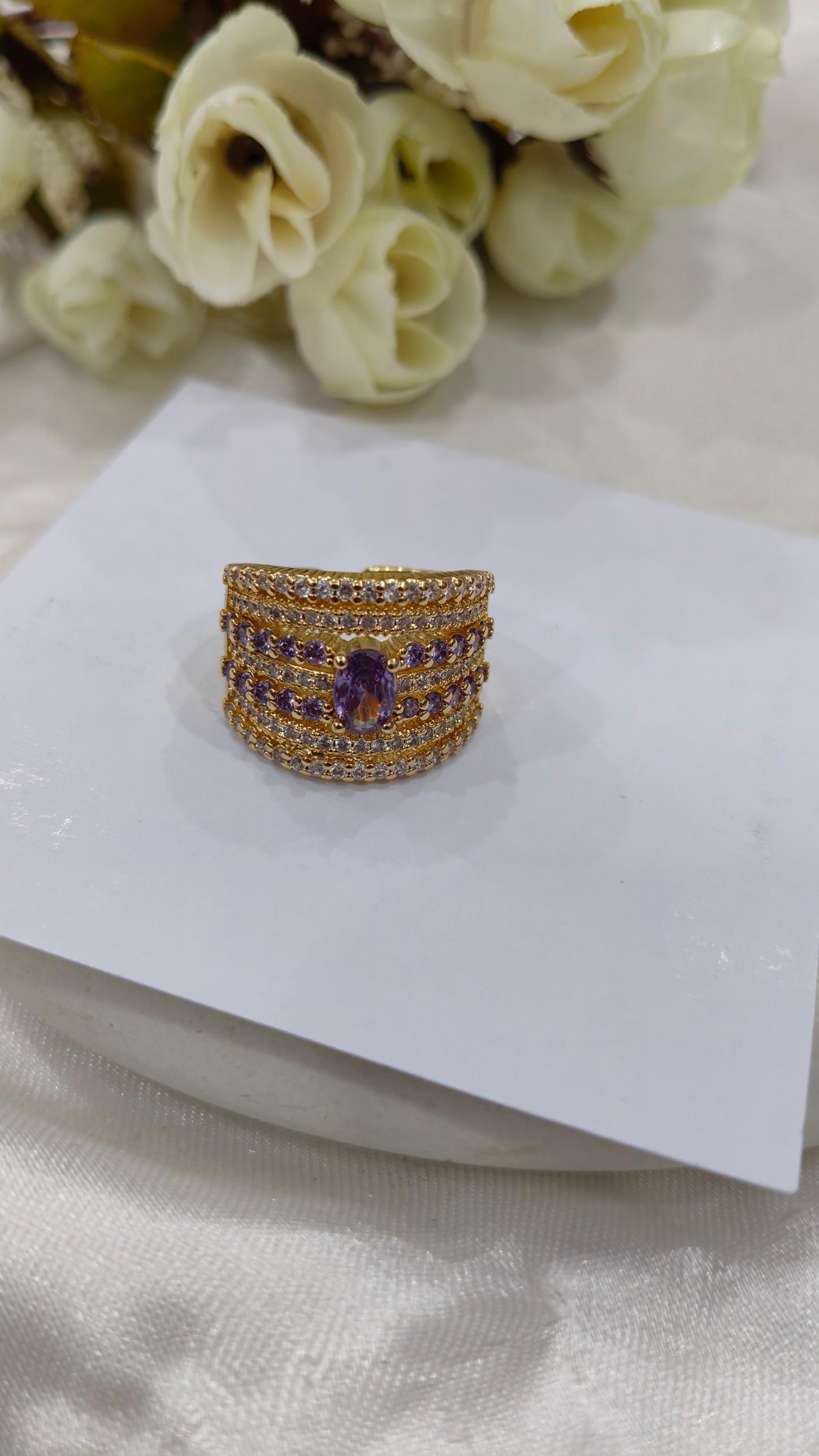 Lilac Spark Majesty Ring